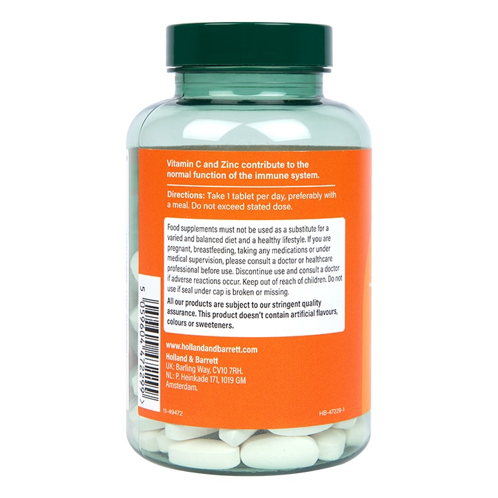 Holland & Barrett Vitamin C & Zinc 120 Tablets